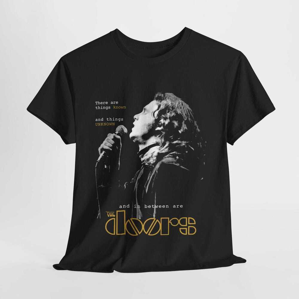 Jim Morrison Rock Tee Unisex Cotton Graphic T-Shirt - Picture 1 of 4